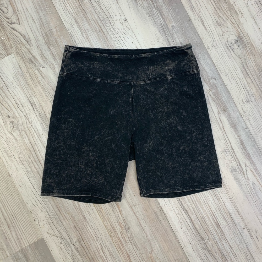 Victoria’s Secret Pink Acid Wash Grey Biker Shorts
